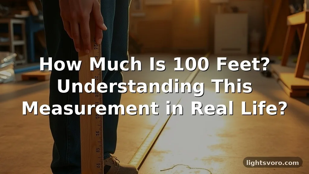 How Much Is 100 Feet? Understanding This Measurement in Real Life?